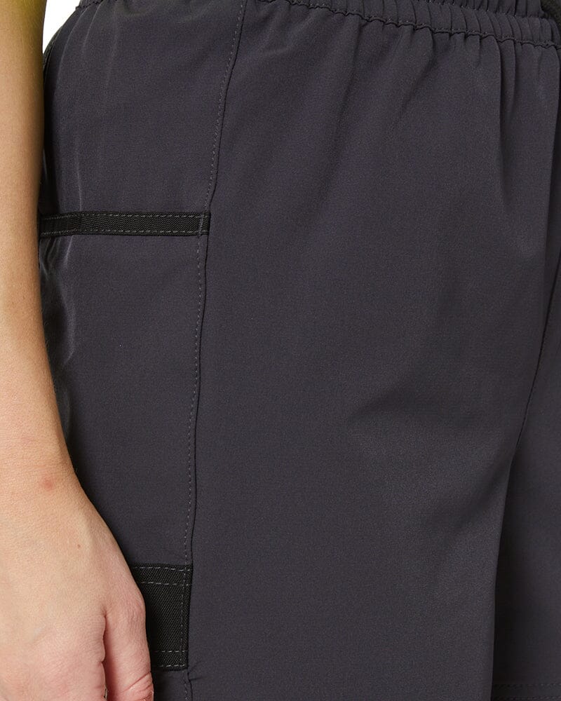 Womens Flex and Move 4-Way Stretch Elastic Waist Short - Charcoal - Image 6
