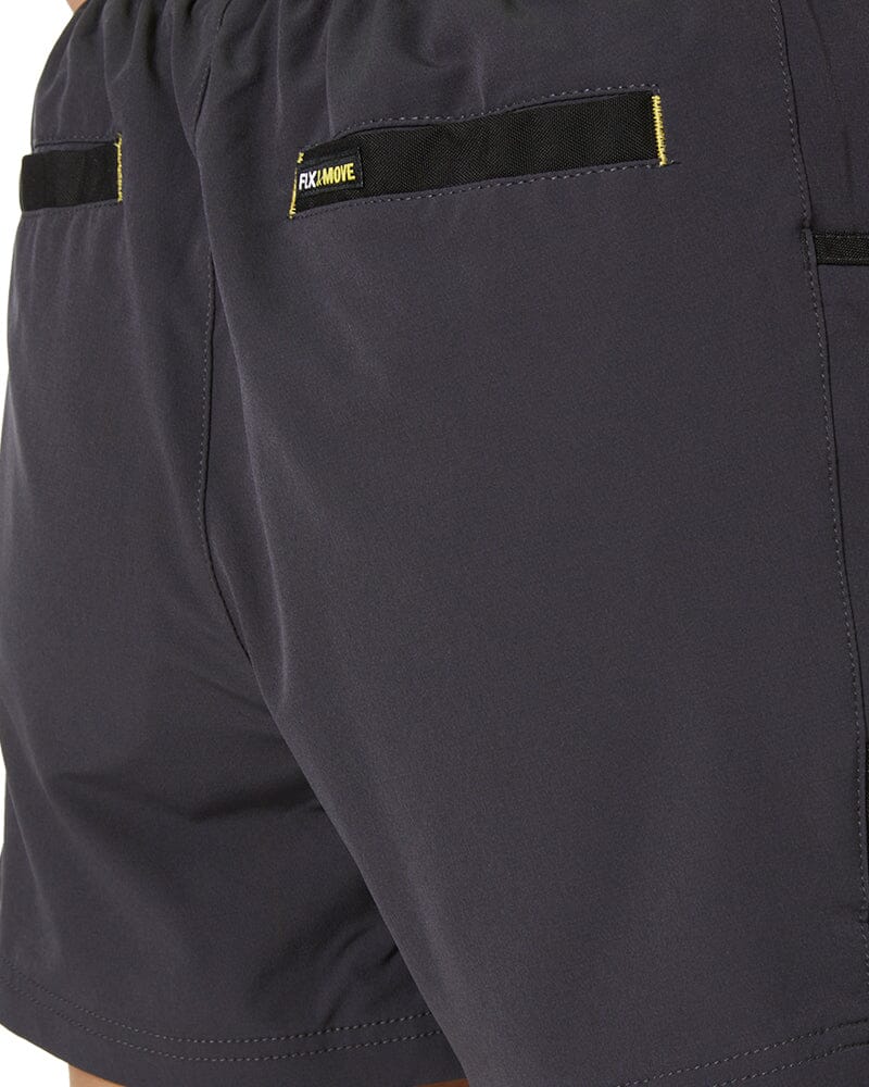 Womens Flex and Move 4-Way Stretch Elastic Waist Short - Charcoal - Image 7