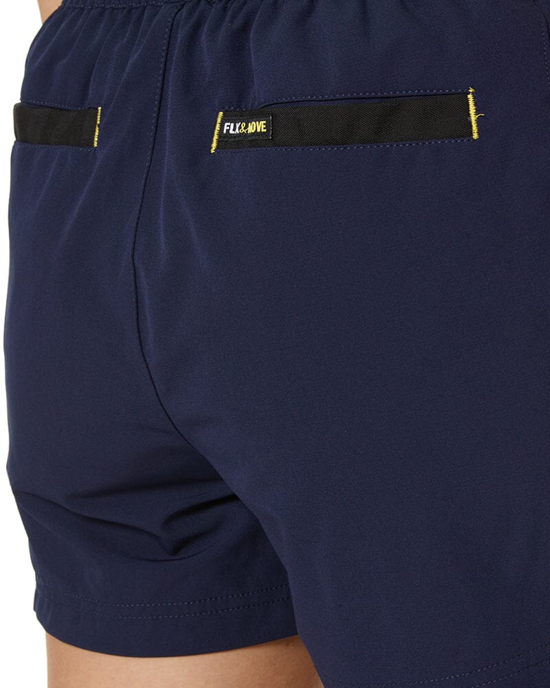 Womens Flex and Move 4-Way Stretch Elastic Waist Short - Navy - Image 7