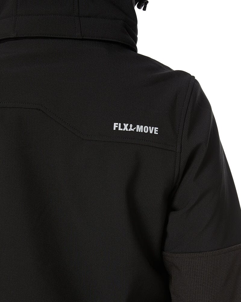 Womens Flex and Move Hooded Soft Shell Jacket - Black - Image 7