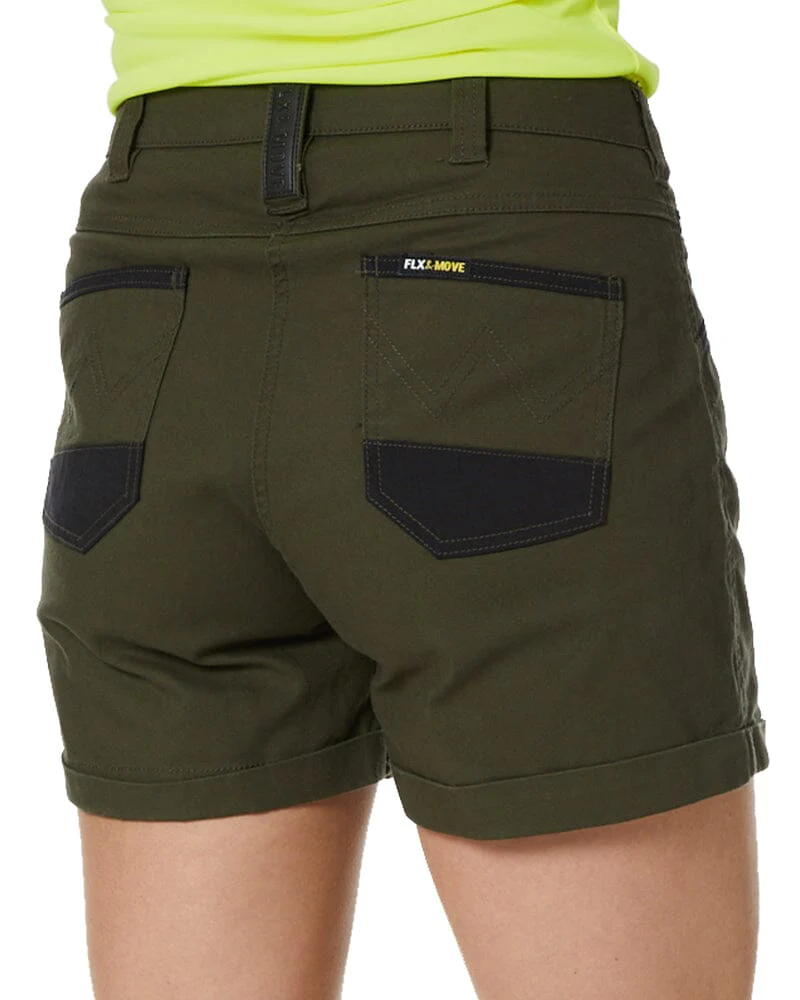 Womens Flex and Move Short Short - Olive - Image 5
