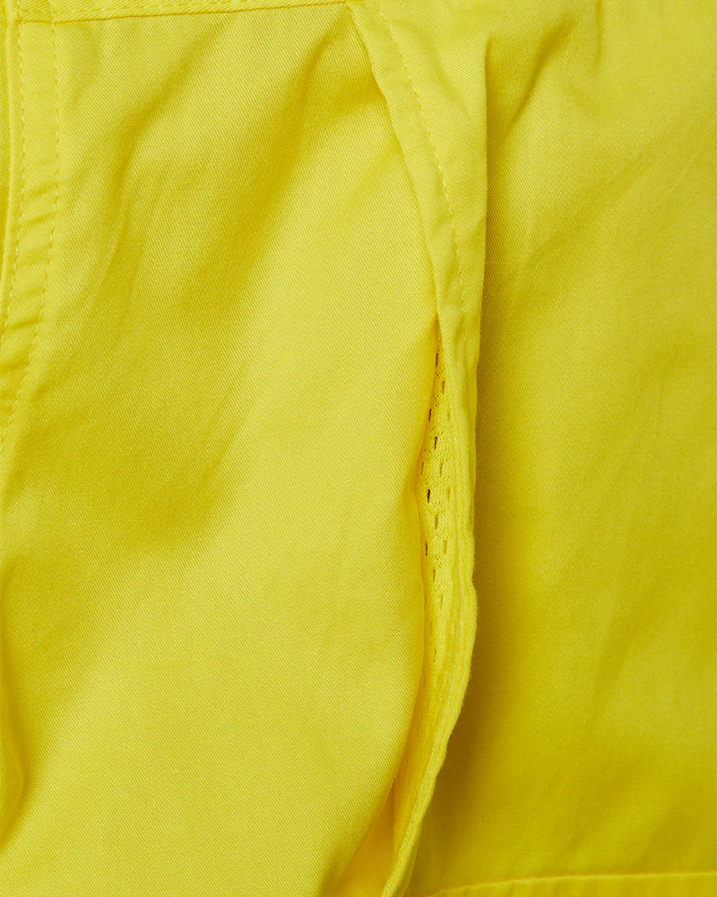 Womens Hi Vis Cool Lightweight LS Drill Shirt - Yellow/Navy - Image 11