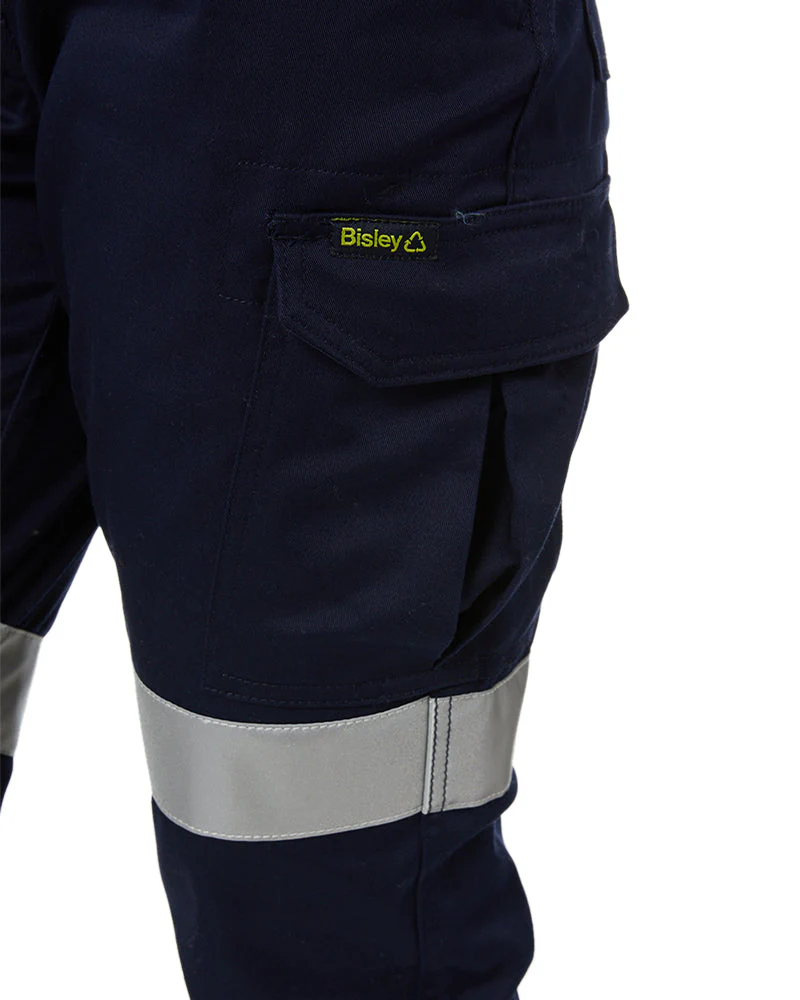 Womens Taped Biomotion Recycled Cargo Work Pants - Navy - Image 6