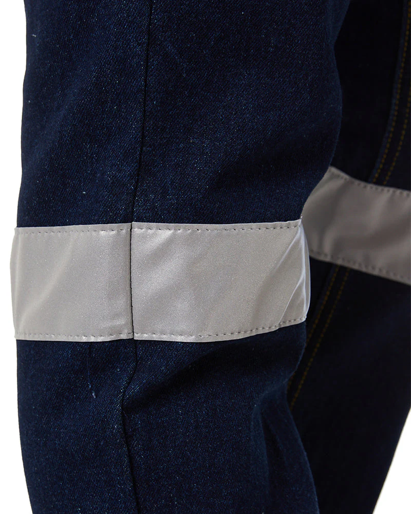 Womens Taped Stretch Jeans - Denim - Image 6