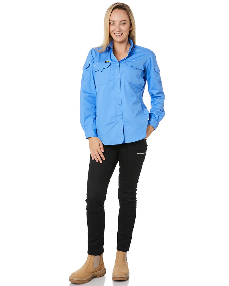 Womens X Airflow Ripstop LS Shirt - Blue - Image 2