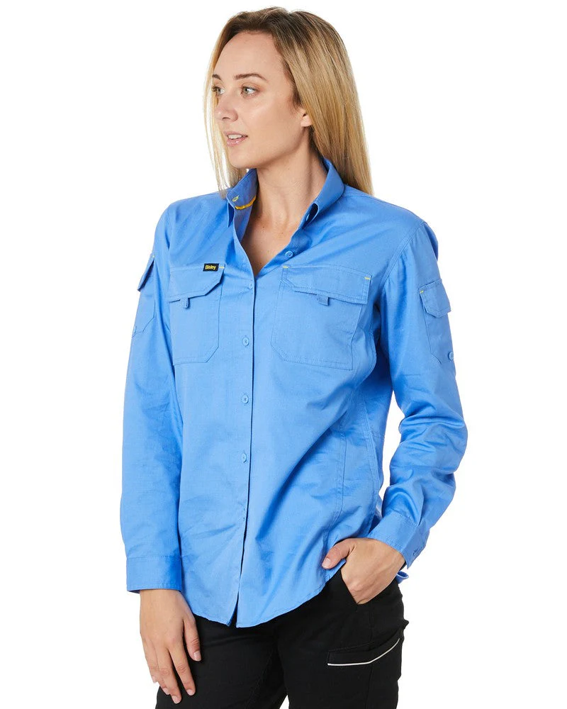 Womens X Airflow Ripstop LS Shirt - Blue - Image 3