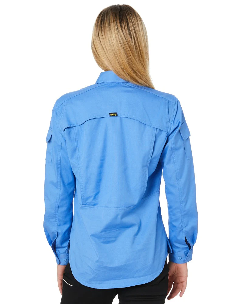 Womens X Airflow Ripstop LS Shirt - Blue - Image 4