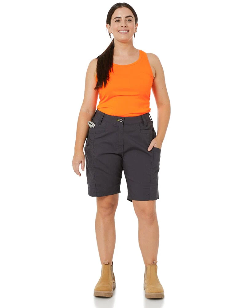 Womens X Airflow Stretch Ripstop Vented Cargo Short - Charcoal - Image 2