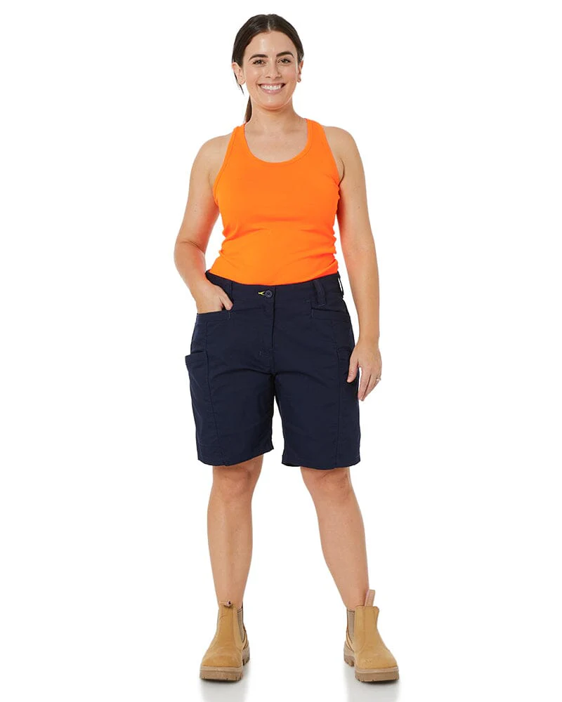 Womens X Airflow Stretch Ripstop Vented Cargo Short - Navy - Image 2