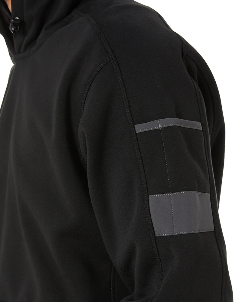 Work Fleece Hoodie - Black - Image 5
