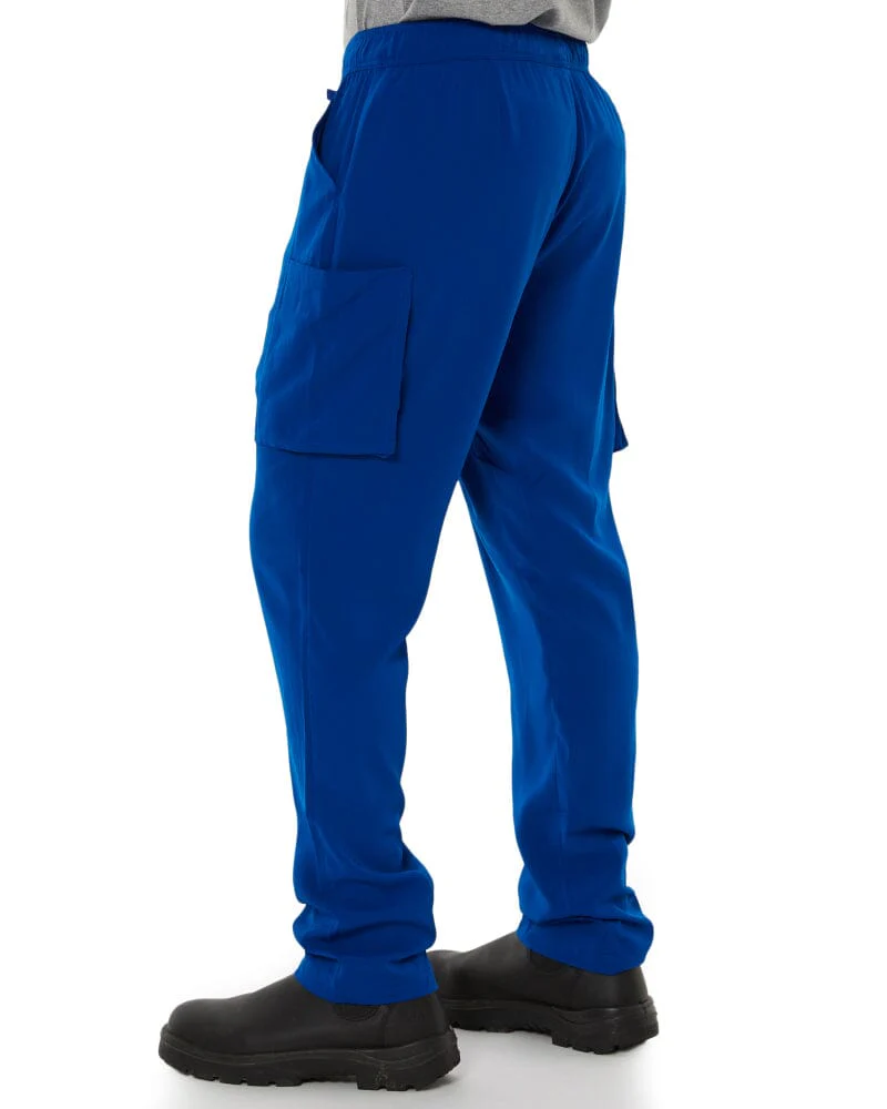 Avery Straight Leg Scrub Pant - Electric Blue - Image 4