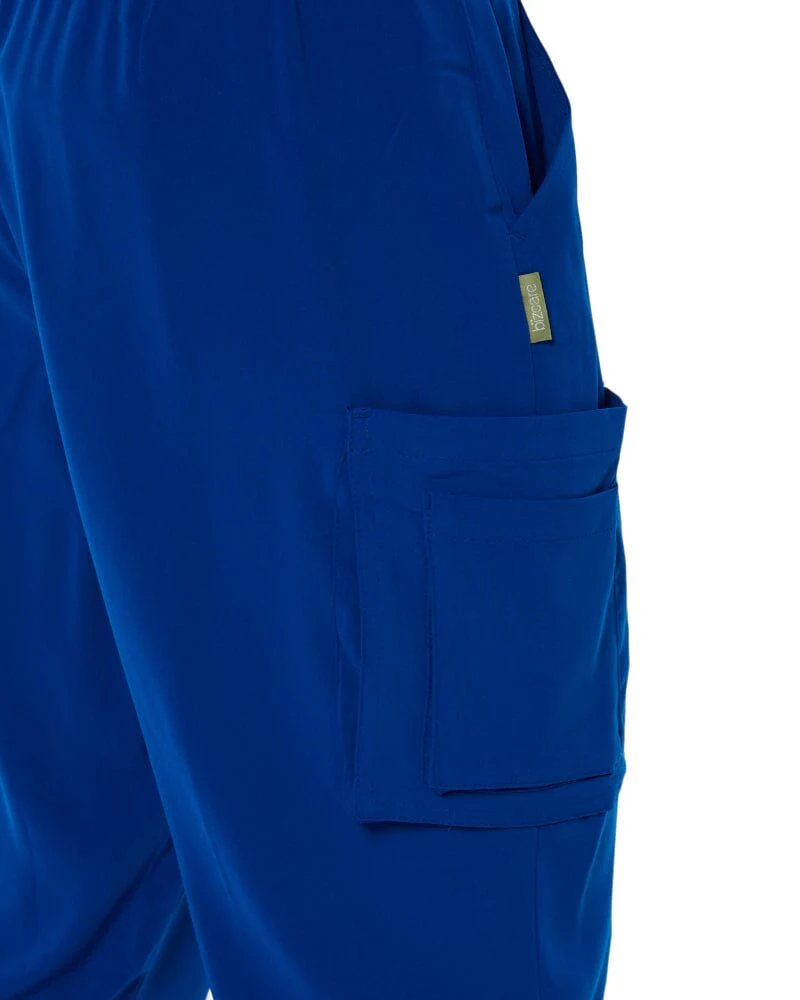 Avery Straight Leg Scrub Pant - Electric Blue - Image 6