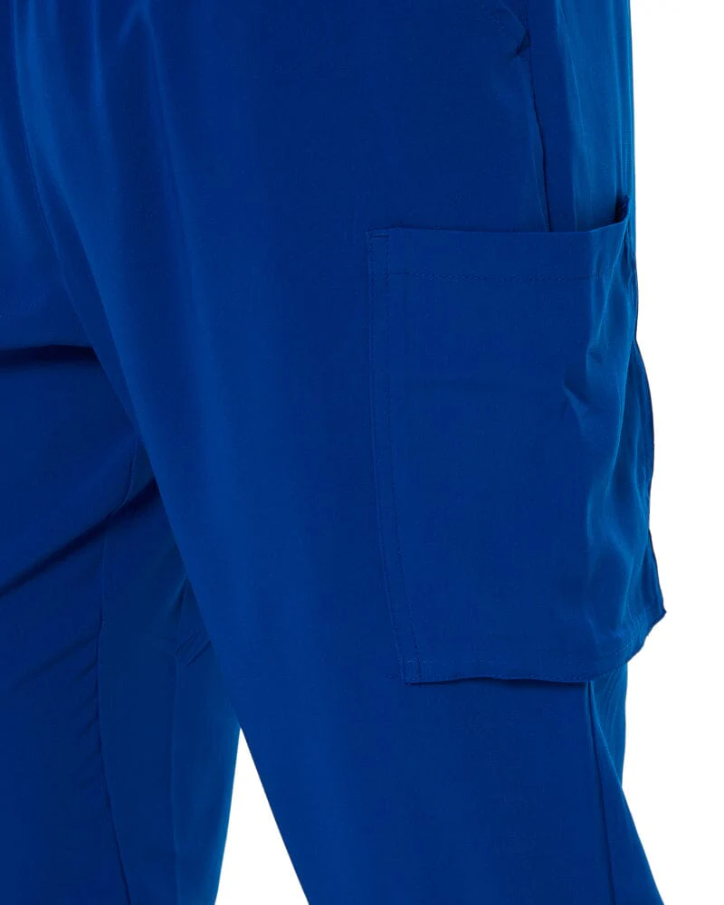 Avery Straight Leg Scrub Pant - Electric Blue - Image 7