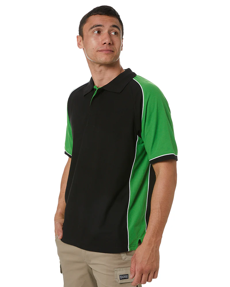 Nitro Polo - Black/Green/White - Image 3