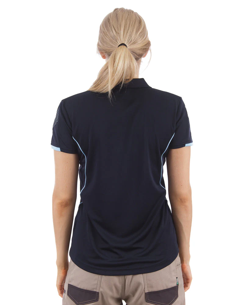Razor Ladies Polo - Navy/Sky - Image 3