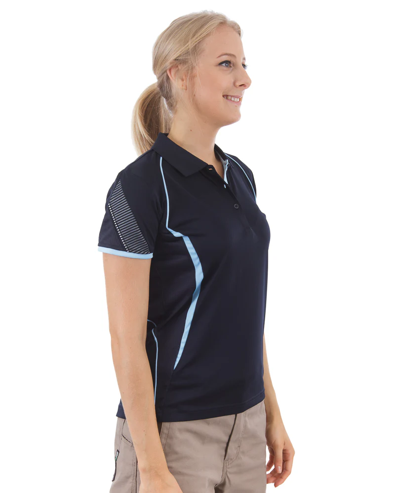 Razor Ladies Polo - Navy/Sky - Image 4