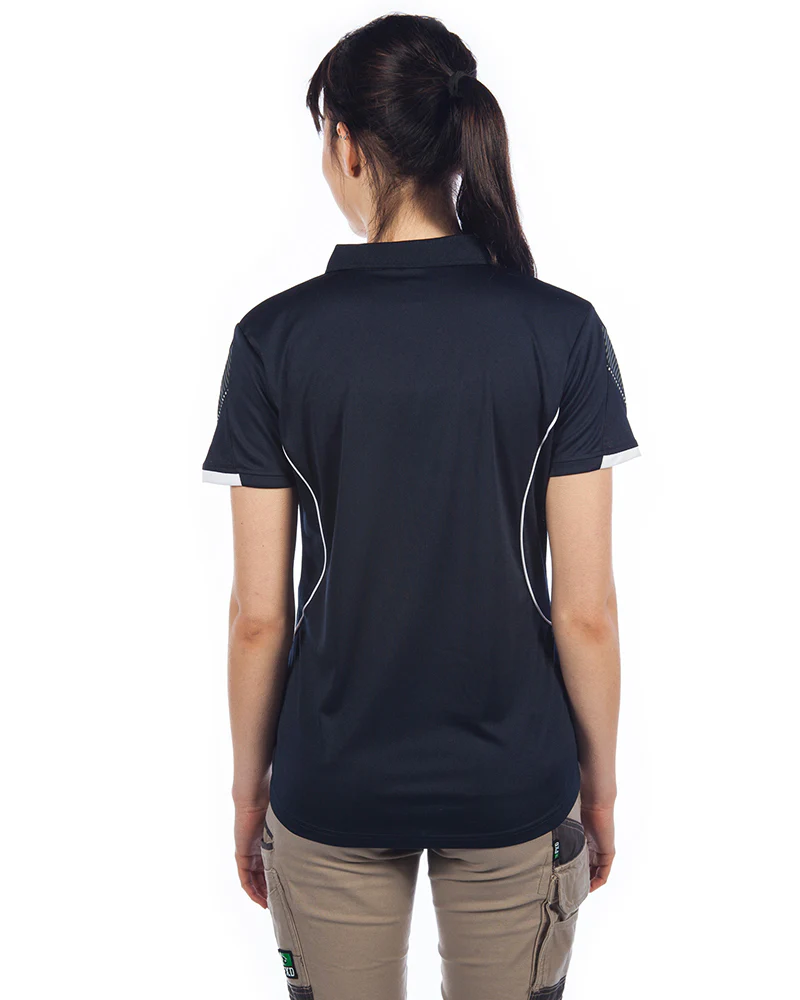 Razor Ladies Polo - Navy/White - Image 3