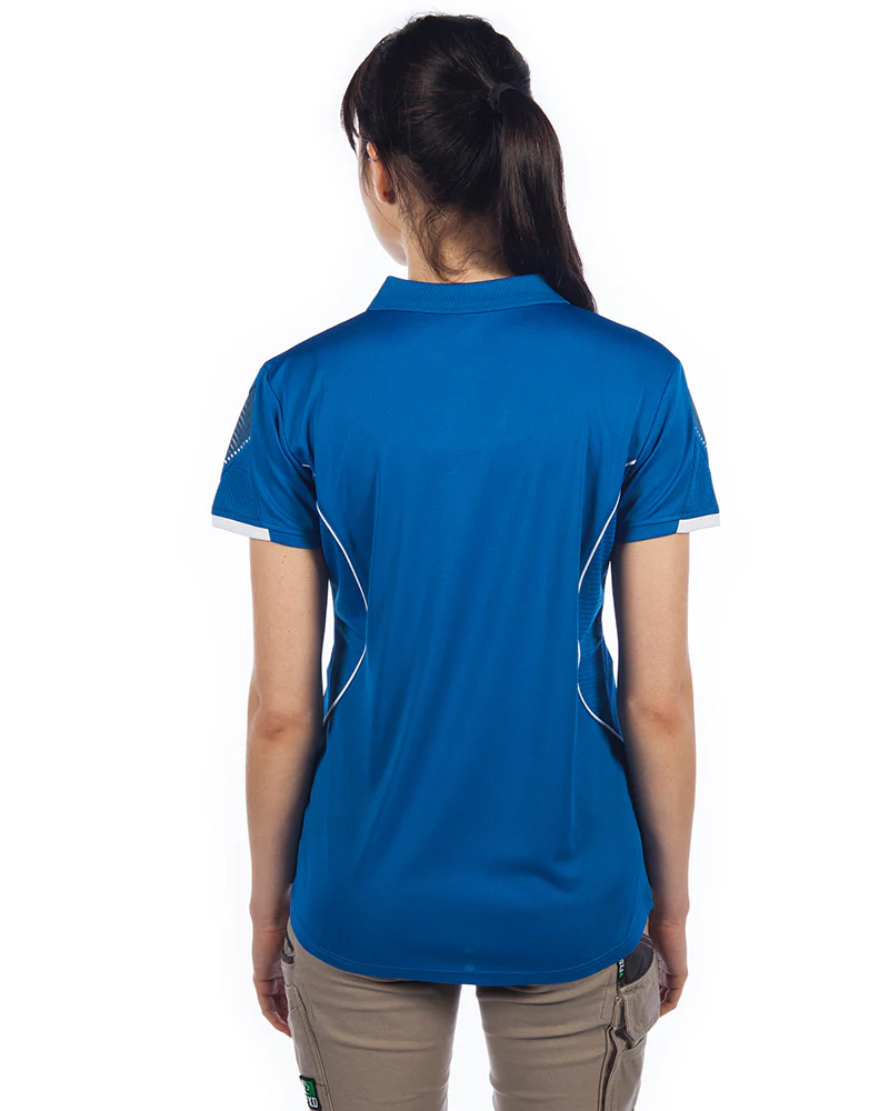 Razor Ladies Polo - Royal/White - Image 3