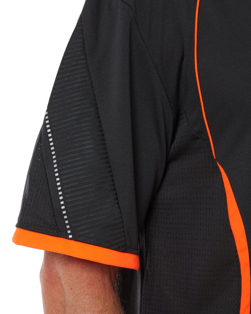 Razor Polo - Grey/Fluoro Orange - Image 5
