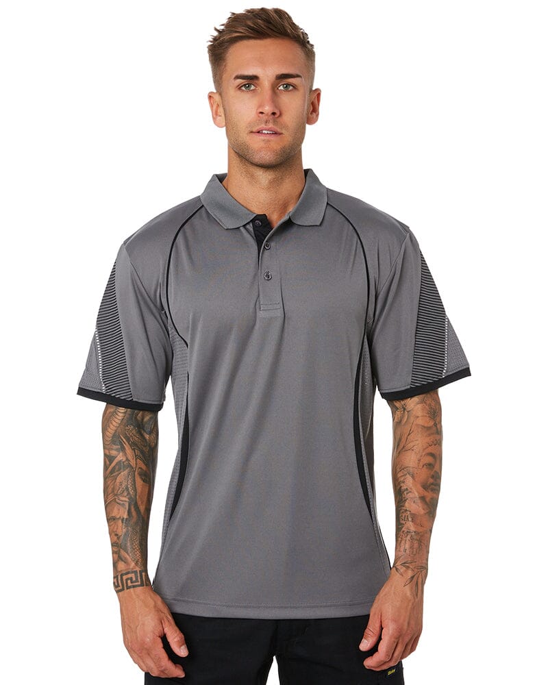 Tradies Razor Polo Value Pack - Ash/Black - Image 2