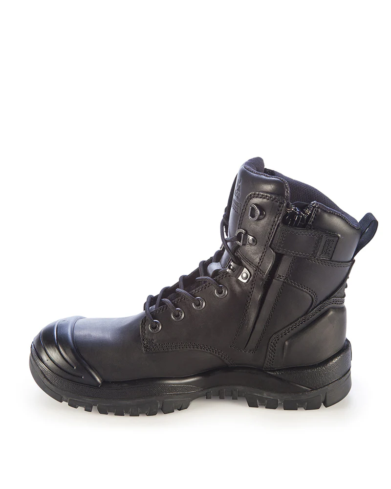 561 High Leg Zipsider boot with scuff cap - Black - Image 2