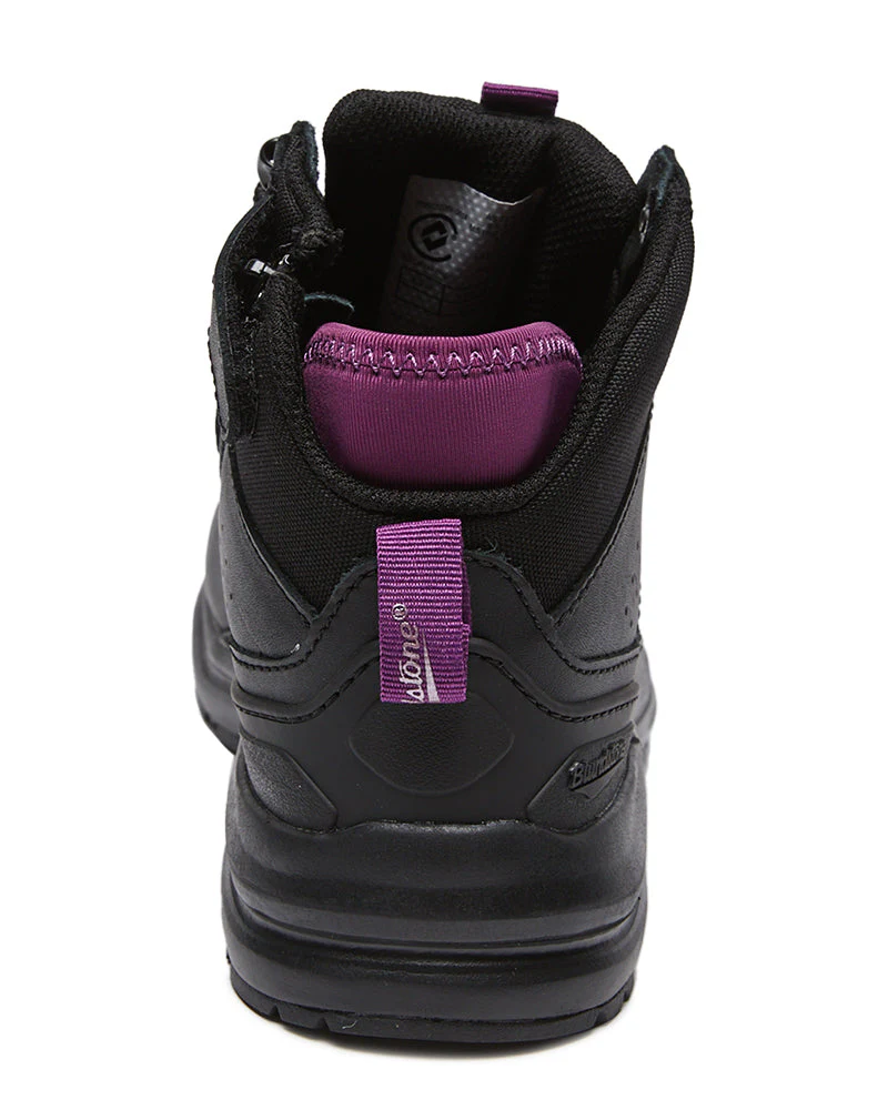 887 Womens Zip Side Safety Boot - Black - Image 3