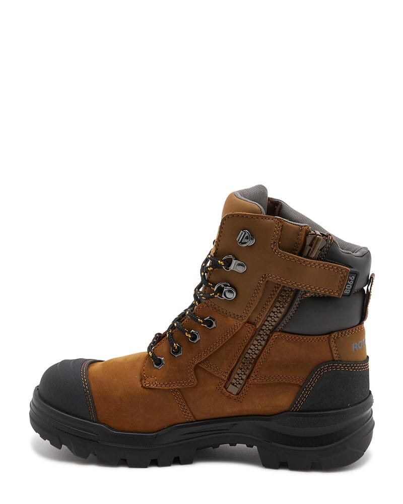 RotoFlex 8066 Zip Side Safety Boot - Saddle - Image 2
