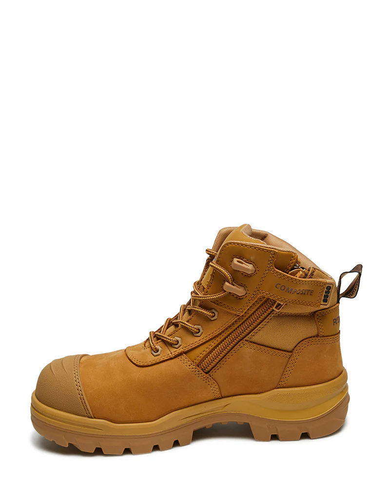 RotoFlex 8550 Mid Zip Side Safety Boot - Wheat - Image 2