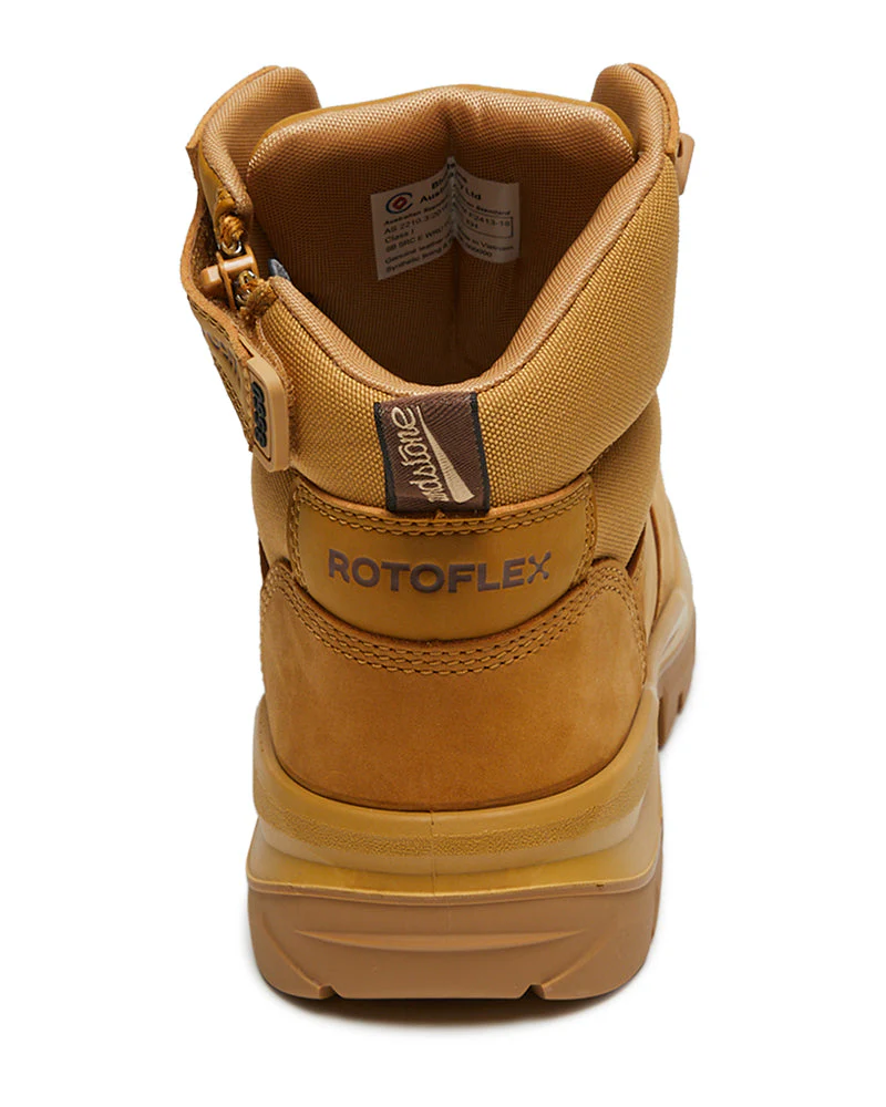 RotoFlex 8550 Mid Zip Side Safety Boot - Wheat - Image 3