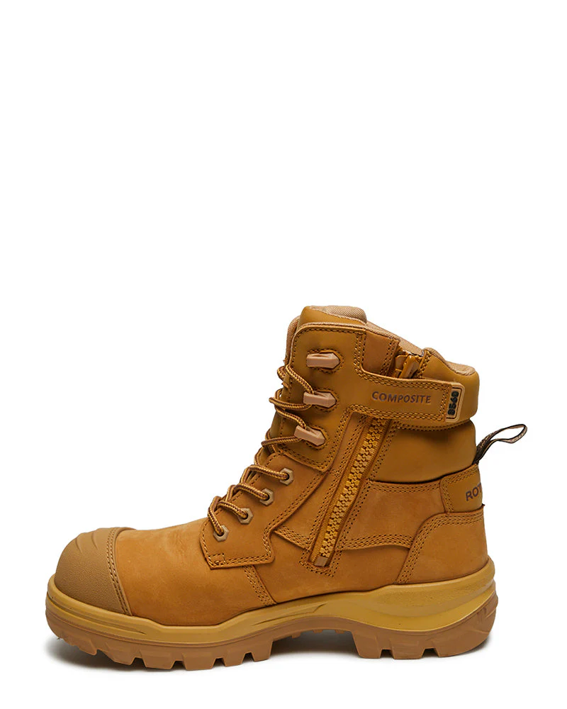 RotoFlex 8560 High Zip Side Safety Boot - Wheat - Image 2