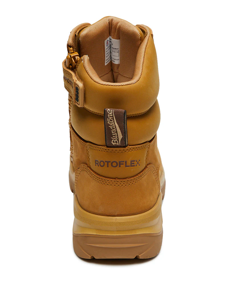 RotoFlex 8560 High Zip Side Safety Boot - Wheat - Image 3