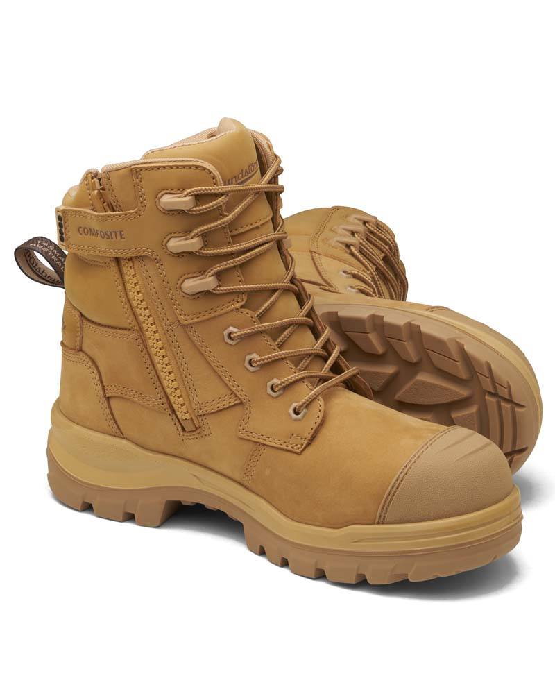 RotoFlex 8560 High Zip Side Safety Boot - Wheat - Image 8