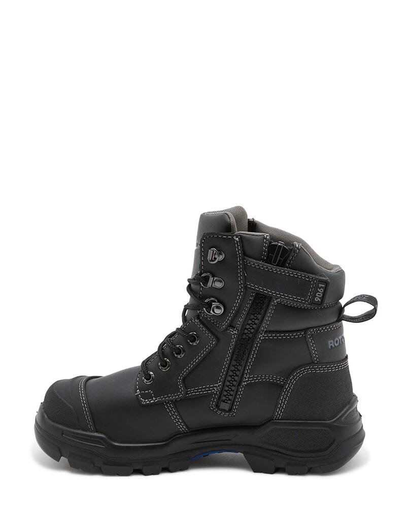 RotoFlex 9061 Zip Side Safety Boot - Black - Image 2