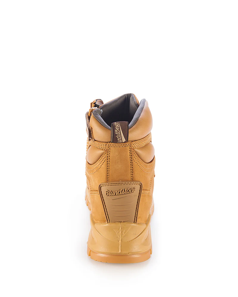 Style 992 Lace Up Zip Side Boot - Wheat - Image 3