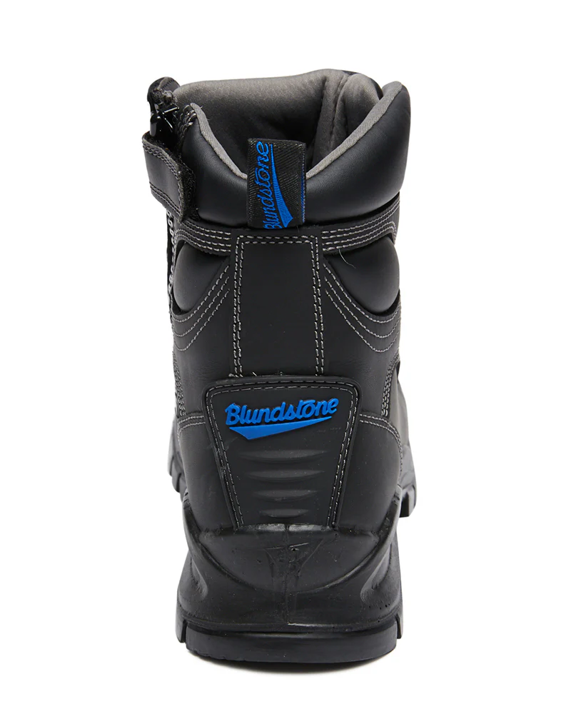 Style 997 Lace Up Zip Side Boot - Black - Image 3