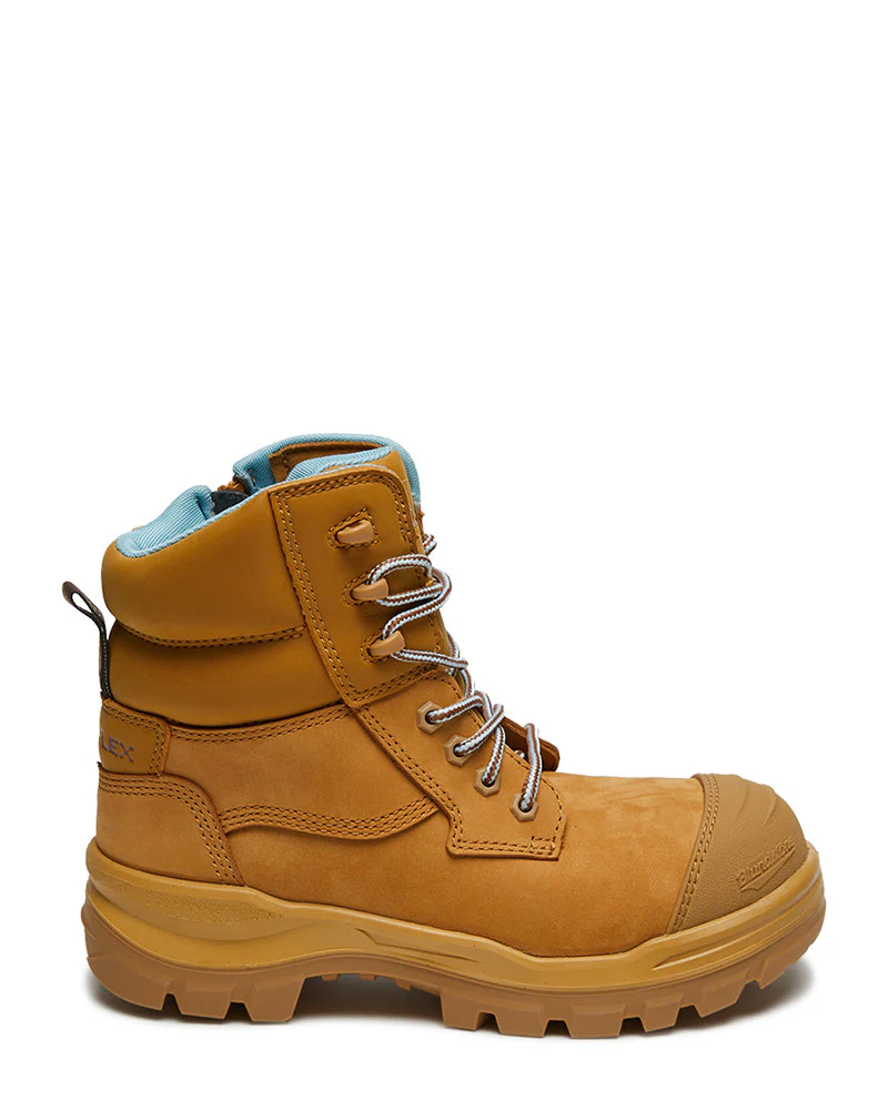 Womens RotoFlex 8860 High Zip Side Safety Boot - Wheat - Image 4