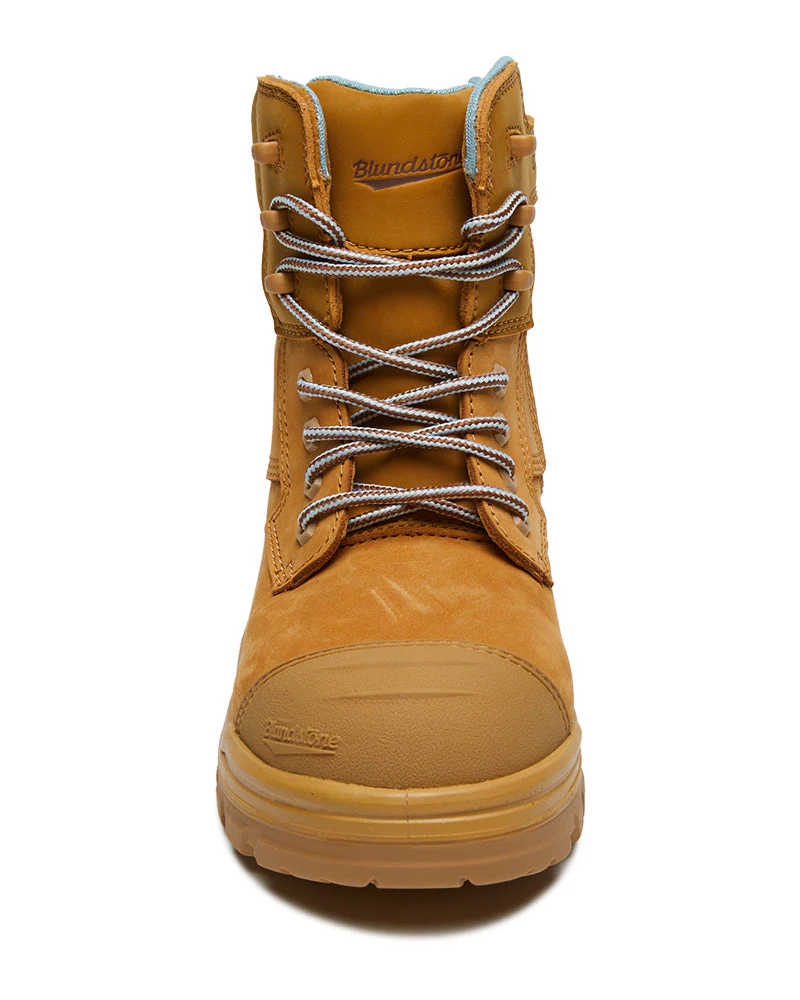 Womens RotoFlex 8860 High Zip Side Safety Boot - Wheat - Image 5