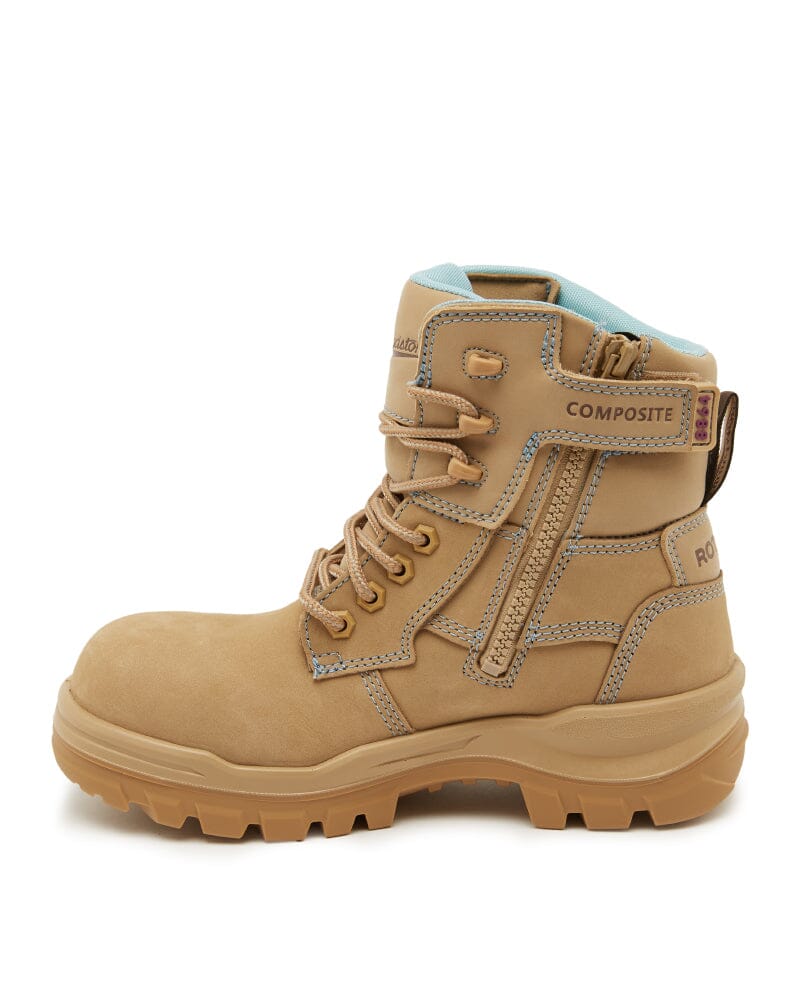 Womens Rotoflex 8864 Zip Sided Safety Boot - Sand - Image 2