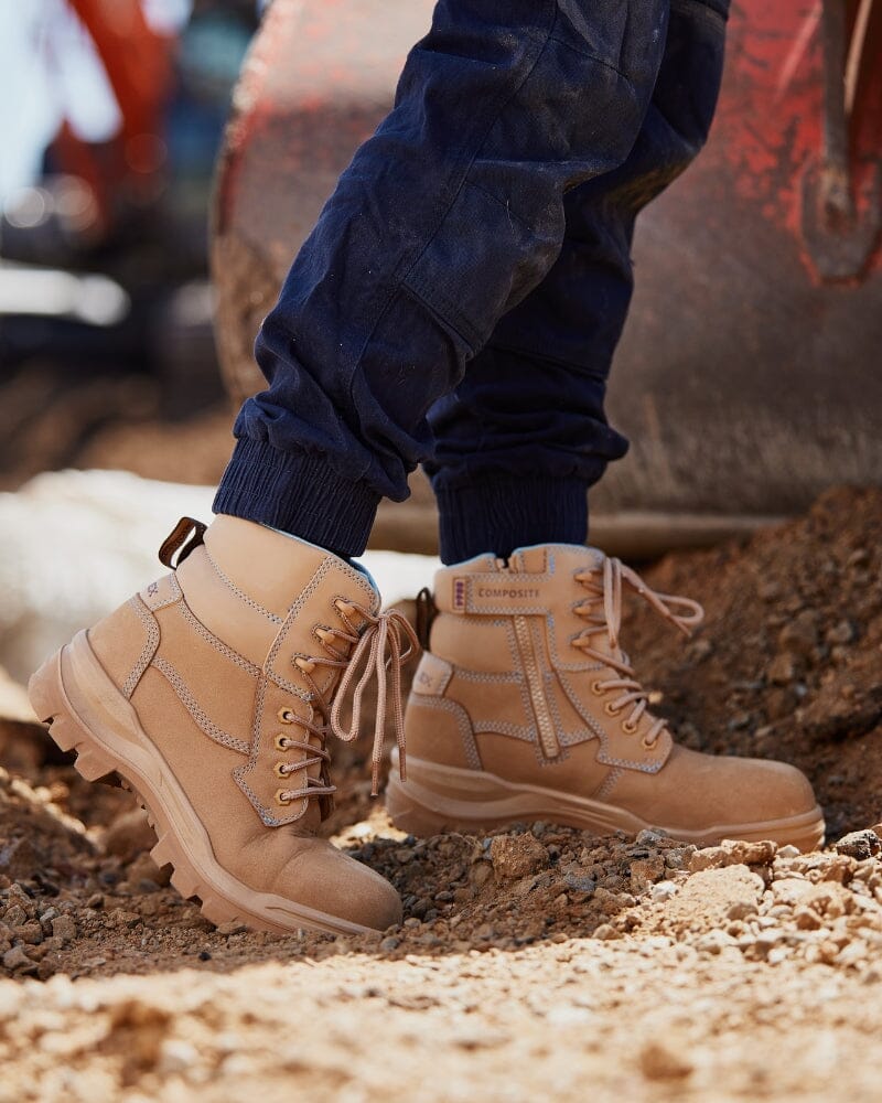 Womens Rotoflex 8864 Zip Sided Safety Boot - Sand - Image 8