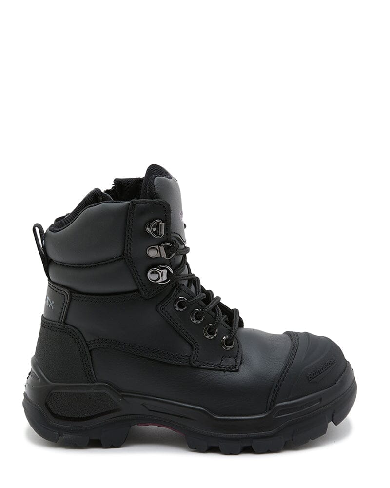 Womens RotoFlex 9961 Zip Side Safety Boot - Black - Image 4