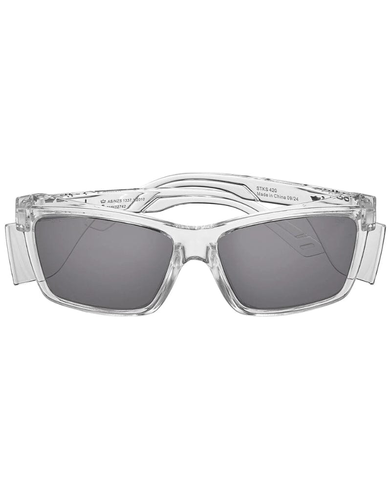 STKS 420 Platinum Safety Glasses - Clear/Smoke - Image 2