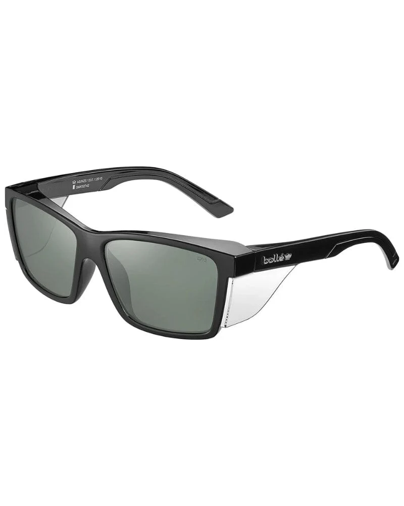 STKS 420 Polarised Safety Glasses - Black/Smoke - Image 3