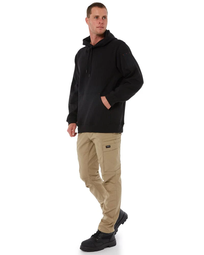 Brushed Fleece Hoodie - Black - Image 2