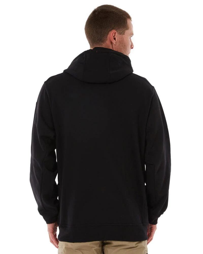 Brushed Fleece Hoodie - Black - Image 4