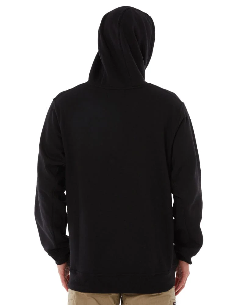 Brushed Fleece Hoodie - Black - Image 5