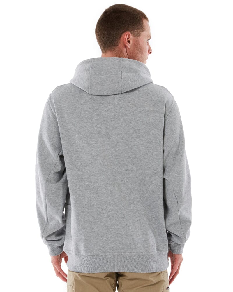 Brushed Fleece Hoodie - Grey Marle - Image 4