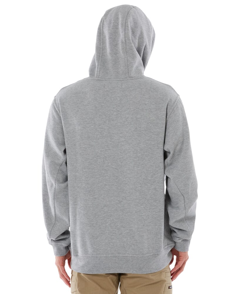Brushed Fleece Hoodie - Grey Marle - Image 5