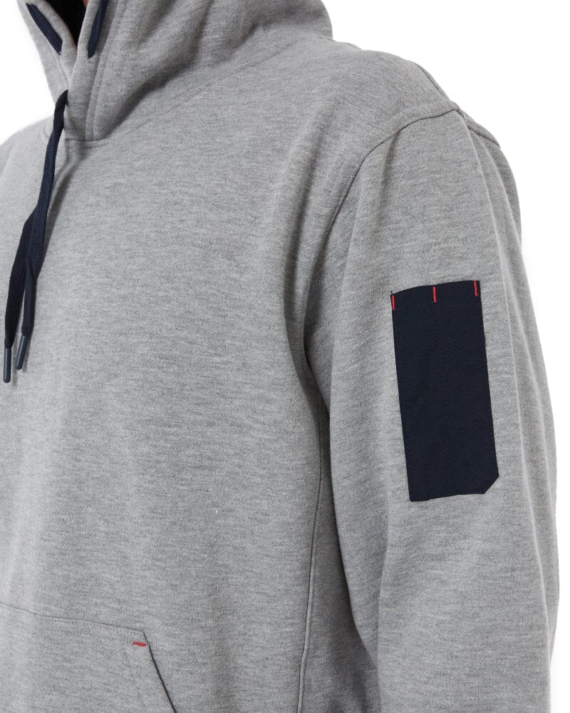 Brushed Fleece Hoodie - Grey Marle - Image 6
