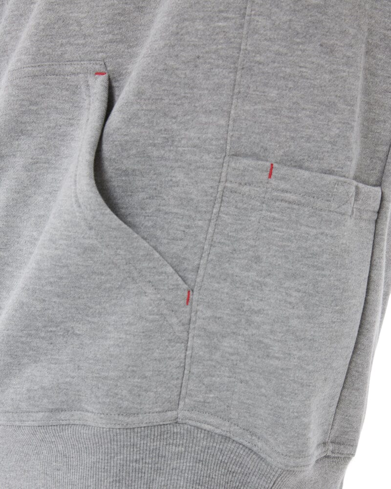 Brushed Fleece Hoodie - Grey Marle - Image 7