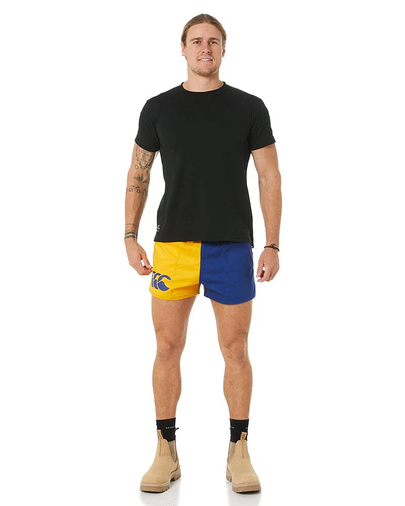 Cotton Harlequin Short - Gold/Royal - Image 2